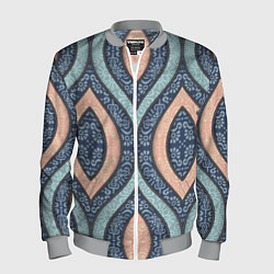 Бомбер мужской Восточный орнамент, цвет: 3D-меланж