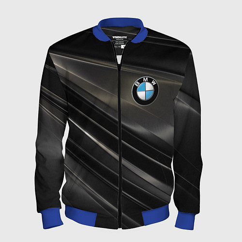 Мужской бомбер BMW / 3D-Синий – фото 1