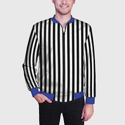 Бомбер мужской Пикси полосы, цвет: 3D-синий — фото 2