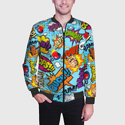 Бомбер мужской COMICS ART, цвет: 3D-черный — фото 2