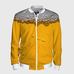 Бомбер мужской ПИВНОЕ СЧАСТЬЕ, цвет: 3D-белый