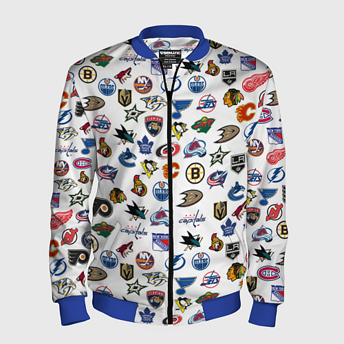 Мужской бомбер NHL PATTERN Z / 3D-Синий – фото 1