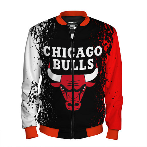 Мужской бомбер CHICAGO BULLS / 3D-Красный – фото 1