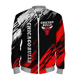 Бомбер мужской CHICAGO BULLS, цвет: 3D-меланж