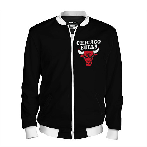 Мужской бомбер CHICAGO BULLS / 3D-Белый – фото 1