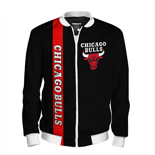 Мужской бомбер CHICAGO BULLS / 3D-Белый – фото 1