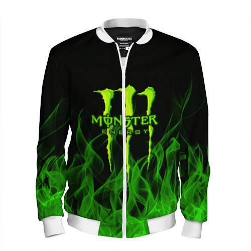 Мужской бомбер MONSTER ENERGY / 3D-Белый – фото 1