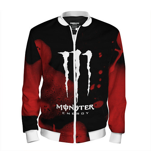 Мужской бомбер MONSTER ENERGY / 3D-Белый – фото 1