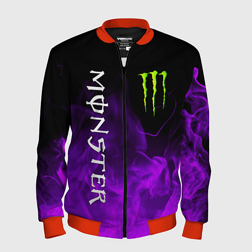 Мужской бомбер MONSTER ENERGY / 3D-Красный – фото 1