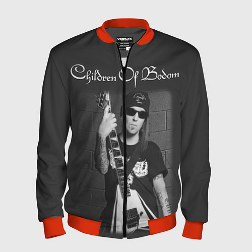 Мужской бомбер Children of Bodom 37 / 3D-Красный – фото 1