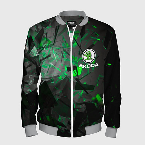 Мужской бомбер SKODA / 3D-Меланж – фото 1