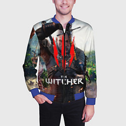 Бомбер мужской The Witcher, цвет: 3D-синий — фото 2
