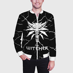 Бомбер мужской The Witcher, цвет: 3D-белый — фото 2