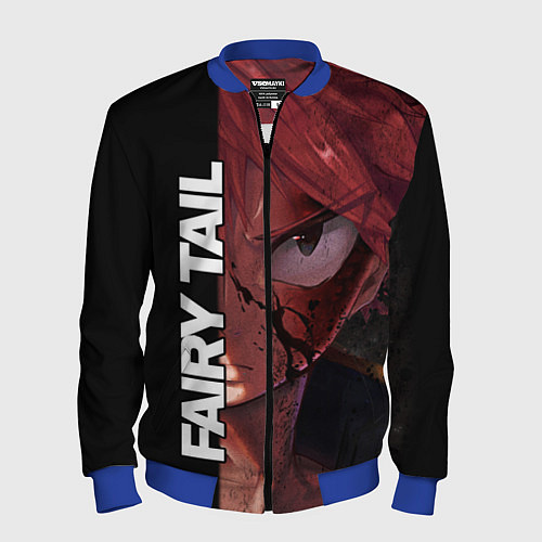 Мужской бомбер FAIRY TAIL ХВОСТ ФЕИ / 3D-Синий – фото 1