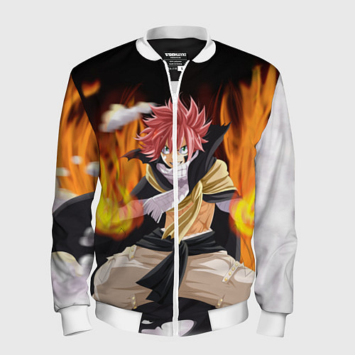 Мужской бомбер FAIRY TAIL ХВОСТ ФЕИ / 3D-Белый – фото 1