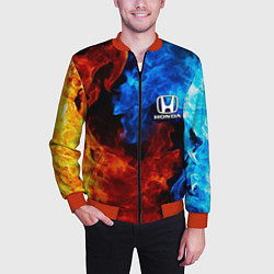 Бомбер мужской HONDA, цвет: 3D-красный — фото 2