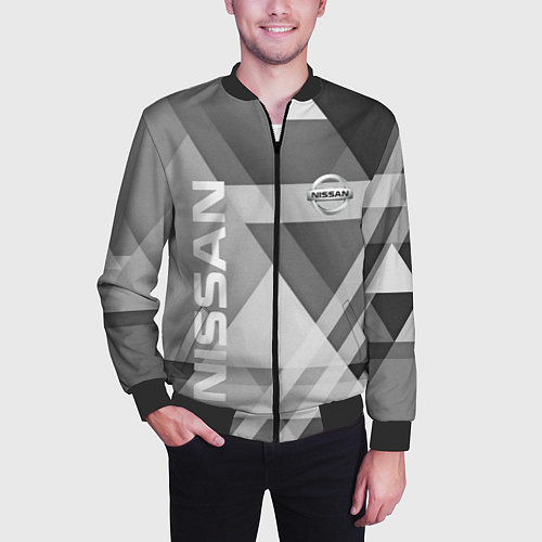 Мужской бомбер NISSAN / 3D-Черный – фото 3