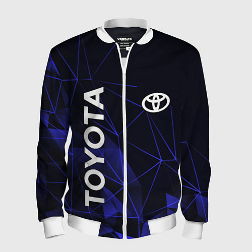 Мужской бомбер TOYOTA / 3D-Белый – фото 1