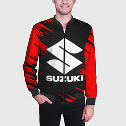 Бомбер мужской SUZUKI, цвет: 3D-черный — фото 2