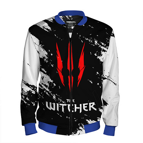 Мужской бомбер The Witcher / 3D-Синий – фото 1