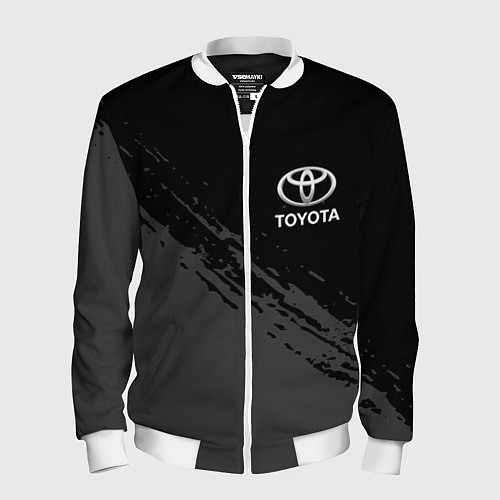 Мужской бомбер TOYOTA / 3D-Белый – фото 1