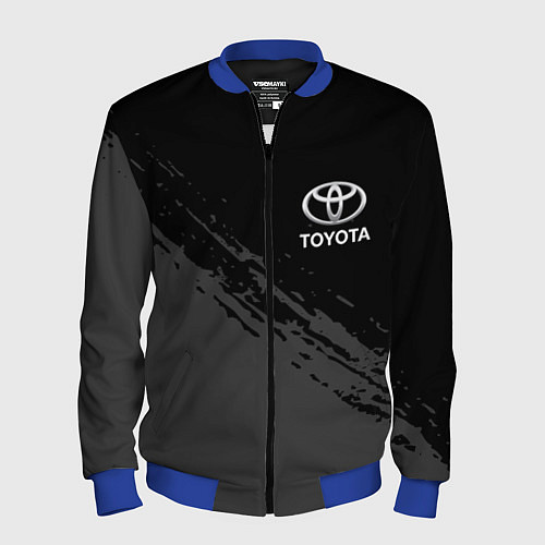 Мужской бомбер TOYOTA / 3D-Синий – фото 1
