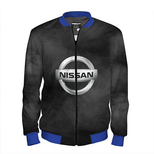 Мужской бомбер NISSAN / 3D-Синий – фото 1