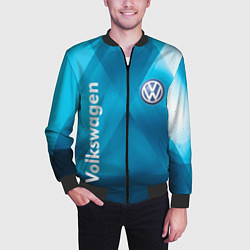 Бомбер мужской VOLKSWAGEN, цвет: 3D-черный — фото 2