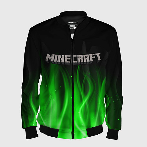 Мужской бомбер MINECRAFT / 3D-Черный – фото 1