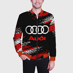 Бомбер мужской AUDI, цвет: 3D-красный — фото 2