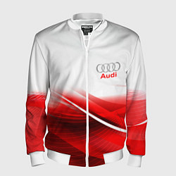 Бомбер мужской AUDI, цвет: 3D-белый