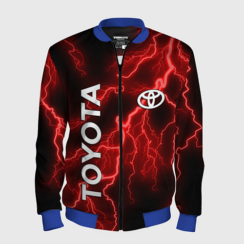 Мужской бомбер TOYOTA / 3D-Синий – фото 1
