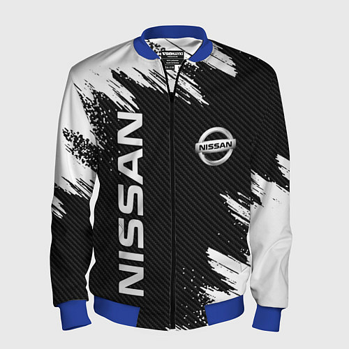 Мужской бомбер NISSAN / 3D-Синий – фото 1