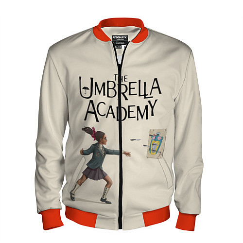 Мужской бомбер The umbrella academy / 3D-Красный – фото 1