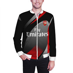 Бомбер мужской ARSENAL UNIFORM, цвет: 3D-белый — фото 2