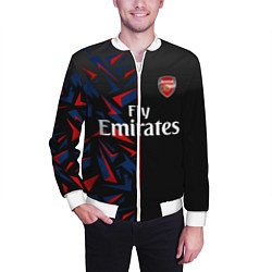 Бомбер мужской ARSENAL UNIFORM 2020, цвет: 3D-белый — фото 2