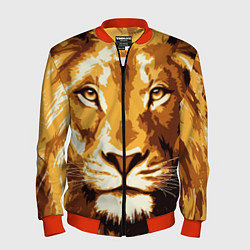 Мужской бомбер Взгляд льва