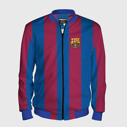 Мужской бомбер FC Barcelona 2021 / 3D-Синий – фото 1