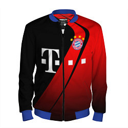 Бомбер мужской FC Bayern Munchen Форма, цвет: 3D-синий