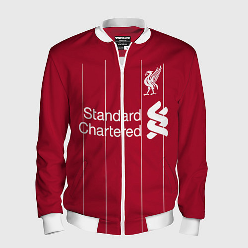 Мужской бомбер Liverpool FC / 3D-Белый – фото 1