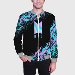 Бомбер мужской BTS, цвет: 3D-меланж — фото 2