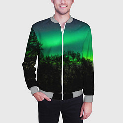Бомбер мужской Северное сияние, цвет: 3D-меланж — фото 2