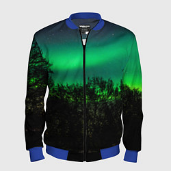 Бомбер мужской Северное сияние, цвет: 3D-синий
