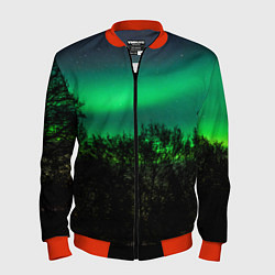 Мужской бомбер Северное сияние