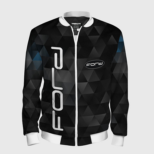 Мужской бомбер FORD / 3D-Белый – фото 1