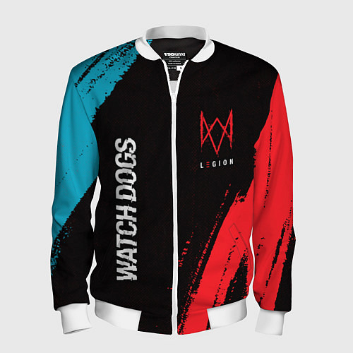 Мужской бомбер WATCH DOGS LEGION ВОТЧ ДОГС / 3D-Белый – фото 1