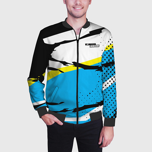 Мужской бомбер Forza Horizon / 3D-Черный – фото 3