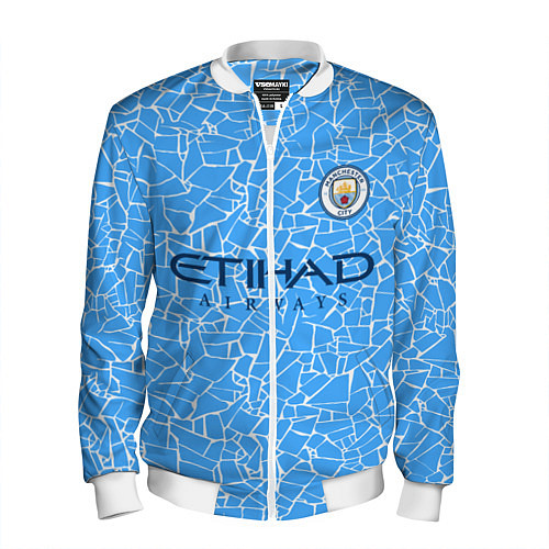 Мужской бомбер Manchester City 2021 Home Kit / 3D-Белый – фото 1