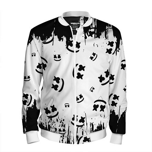 Мужской бомбер MARSHMELLO МАРШМЕЛЛОУ / 3D-Белый – фото 1