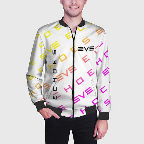 Мужской бомбер EVE ECHOES ИВ ЭХО / 3D-Черный – фото 3